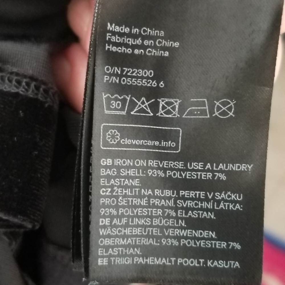 🔥H&M Soft Black Velour Rhinestone Top Long Sleeve Back Zip Size Small Velour - Picture 7 of 8